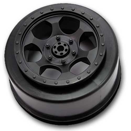 DE Racing TRINIDAD SC WHEELS REAR / BLACK DER-SCT-ARB, SC10 Multi-Colored