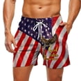 thumbnail image 2 of jowamay 1776 Shorts for Men 250 Years Summer Beach Trunks Drawstring Waist Patriotic Shorts for Daily Wear, 2 of 6