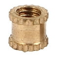 thumbnail image 4 of M3 x 4mm Female Thread Brass Knurled Threaded Round Insert Embedded Nuts 200PCS, 4 of 5