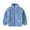 Blue, variant on hoksml Girls Winter Warm Coats Faux Fur Fleece Jacket Cute Solid Color Stand-up Collar Long-sleeved Hoodless Zip-Up Jacket with Pockets for Middle Large Childre
