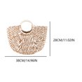 thumbnail image 2 of Bolso Tejido A Mano Paja para Mujer Gran Capacidad Viajes Y, 2 of 7