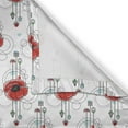 thumbnail image 6 of Ambesonne Tattoo Valance & Curtain, Red Poppy Geometrical, 55"x24", Multicolor, 6 of 6
