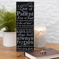 thumbnail image 2 of Dicksons 1 Corinthians 13 Love is Patient 5 x 14 Wood Wall Sign Plaque, 2 of 3