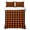 Orange Black, variant on King Quilt Set 96''x106'', Black Orange Plaid Lightweight Summer Bedspread Coverlet Set with 2 Pillow Shams, Farmhouse Buffalo Check Gingham Breathable All Season Quilt Bedding for Bedroom/Guest Room