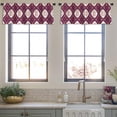thumbnail image 3 of LALILO Kitchen Curtain Valance Ikat Ethnic Motif Artistic Rod Pocket Window Curtain 52"x 18" Set of 2, 3 of 5