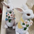 thumbnail image 2 of 2 Piezas de Decoraciones de Conejitos de Pascua, Figuras de Conejitos de Resina, DecoracióN Conejitos , Estatuas Conejos Pareja Hechas una Mano para DecoracióN del Hogar, 2 of 6