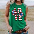 thumbnail image 4 of Wiyuqeen Independence Day Tank Tops for Women Sleeveless Crew Neck 4th of July Tanks Funny Love USA Flag Graphic Tanks Womens Gifts, 4 of 4