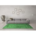 thumbnail image 3 of Ahgly Company Indoor Rectangle Oriental Emerald Green Industrial Area Rugs, 2' x 5', 3 of 4