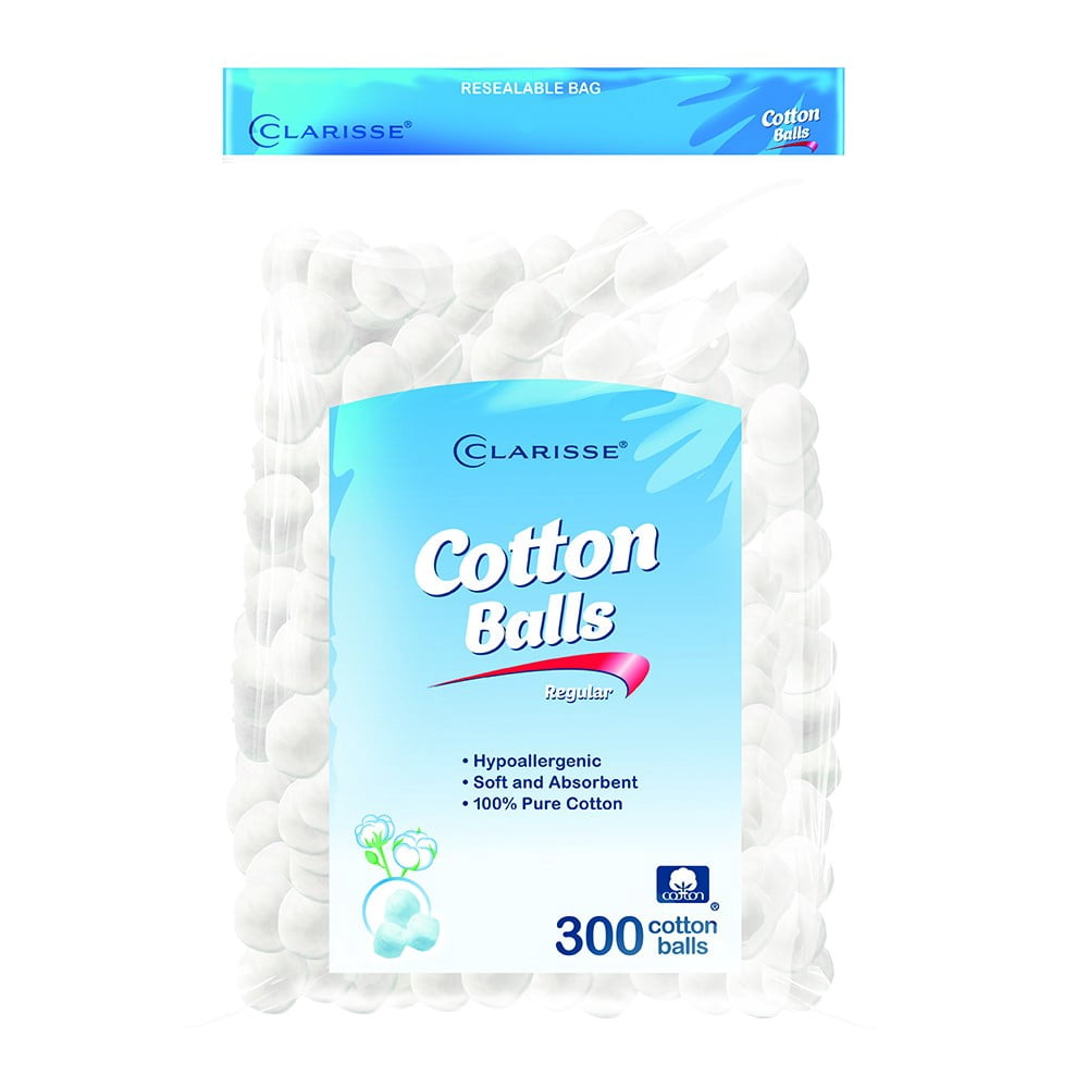 Clarisse Cotton Balls, Regular, 300 Ct