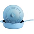 thumbnail image 3 of Bruntmor | Enameled Silicone Oil Non-Stick Cast Iron 12 Inch Skillet Deep Saut, 3 of 5