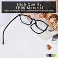 thumbnail image 3 of Gafas con bloqueo de luz azul FONHCOO TR90, montura moderna, 3 of 7