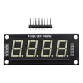 thumbnail image 4 of Tablero LED 0 56 Pulgadas TM1637 Controlador 4 Dígitos Multicolores para (Blanco), 4 of 9