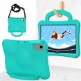 thumbnail image 4 of SaniMore for Samsung Galaxy Tab A9 Plus 12.4" 2023 SM-X810/X816/X818 Case, Shockproof Full-Body Handle Stand Tablet Protective Kids-friendly Lightweight Cover, Mint, 4 of 6