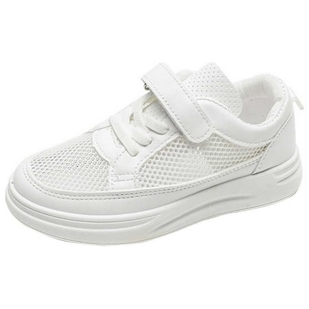 

FhsagQ Girls Shoes Size 5 Big Kid Ons Toddler Little Child Boys Sneakers Kindergarten Girls Board Shoes Breathable Shoes Sports Sandals Summer Shoes Casual Shoes Girls Shoes Size 2 White 28