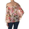 thumbnail image 4 of Kobi Womens Floral Off The Shoulder Blouse, 4 of 4