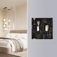 thumbnail image 5 of Dailycode Light Switch Plate Covers 3 Gang Wall Plate Plastics Outlet Covers for Kitchen Home Office Decor Champagne Fireworks and Glasses, 5 of 8