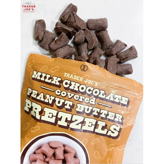 Trader Joe's Milk Chocolate Covered Peanut Butter Pretzels 12 oz