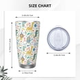 thumbnail image 4 of KLL Cartoon Animals Print 40oz Stainless Steel Insulated Car Cup with Spillproof Lid - Keep Your Drink Hot or Cold on the Go-Straw Two-piece Set, 4 of 8