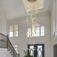 thumbnail image 6 of Modern LED Chandelier 14-Light Gold Chandeliers for High Ceiling Dimmable Foyer Chandeliers with Remote Control Large Long Chandelier for Staircase Living Room Entryway, 3000-6500k, 6 of 6