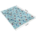 thumbnail image 4 of Blue Cartoon Unicorn Star Cloud Pattern Blanket,Comfortable Soft Flannel Throw Blanket,All Season,Warm Lightweight Blankets for Sofa Bed Couch Living Room Chair,40"x50", 4 of 4