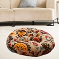 thumbnail image 3 of Cojín redondo de confort para asiento, alfombrilla para silla, alivio para la ciática y la espalda, se adapta a la forma del cuerpo Amarillo, 3 of 8