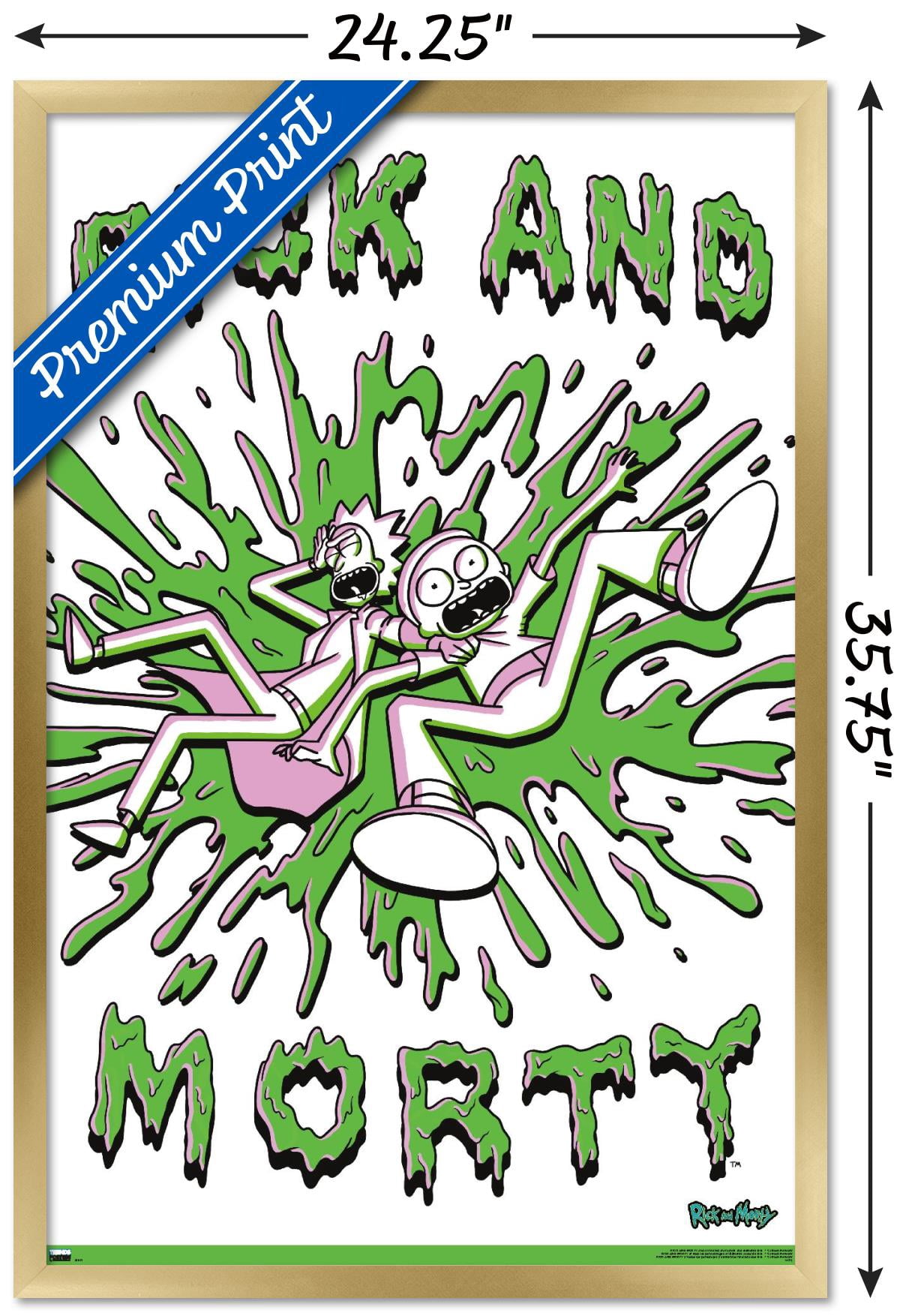 Rick And Morty - Acid Wall Poster, 22.375" x 34", Framed