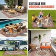thumbnail image 3 of Farmhouse Boho Outdoor Rug 3x5 Ft, Non Slip Washable Area Rug, Aztec Southwest Tribal Abstract Floral Patio Rugs Carpet Runner, Large Floor Mat for Indoor/Outdoor Deck Porch Camping, 3 of 8