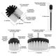thumbnail image 5 of Kit de Taladro con Cepillo EléCtrico para Alfombras Limpiador Multiuso Herramientas de Limpieza de NeumáTicos para AutomóViles Cepillos para Fregar BañOs con Extensor A, 5 of 10