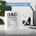 thumbnail image 7 of Light Autumn Funny Gifts for Dad 11 oz Ceramic Dad Coffee Mug from Daughter or Son - Dad Coffee Cup with Nutritional Facts - Thoughful Birthday or Father’s Day Present - White Mug for Morning Coffee, 7 of 7