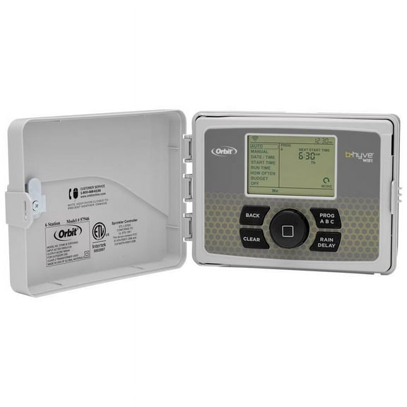 1 Pc, Orbit B-Hyve Programmable 6 Zone Wifi Sprinkler Timer