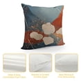 thumbnail image 4 of Jiayy Boho Pillow Covers Navy Blue Burnt Orange Throw Pillows Outdoor Bohemian Mid Century Modern Abstract Decorative PillowCase Square Farmhouse Cushion Case Decor for Couch Sofa Bed, 4 of 5