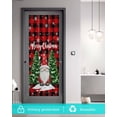 thumbnail image 5 of Red Plaid Christmas Window Privacy Film Stained Glass Window Film Decorative Windows Cover Static Windows Cling for Glass Door Gnomes Xmas Tree Snowflake Winter Stickers for Bathroom 29.5"x78.7", 5 of 7