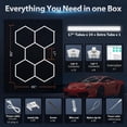 thumbnail image 3 of VFM Hexagon LED Garage Light: 25-Pack Updated Bigger Size, 23000LM Super Bright Car Detailing Ceiling LED Shop Light for Warehouse Workshop Gym Basement Car Care Wash Room, 3 of 10