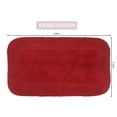 thumbnail image 4 of Home Weavers Radiant Collection Bathroom Rug 100% Cotton Bathroom Rugs Set, Washable Rug, Soft Cotton and Absorbent bath Rug, Kitchen Mat, Bath Rug, Bath Floor Mat Non Slip, 21"x34" Rectangle, Red, 4 of 9