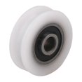 thumbnail image 2 of 4pcs 4x20x6.5x7.4mm White Inner Dia 4mm U-groove Nylon Pulley Wheel For Sliding Door A, 2 of 3