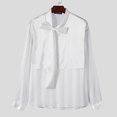 thumbnail image 3 of INCERUN Tops 2024 estilo coreano sexy para hombre, camisa de diseño de rayas transparentes, ropa de club informal, blusa fina de manga larga, gran oferta, S-5XL, 3 of 5