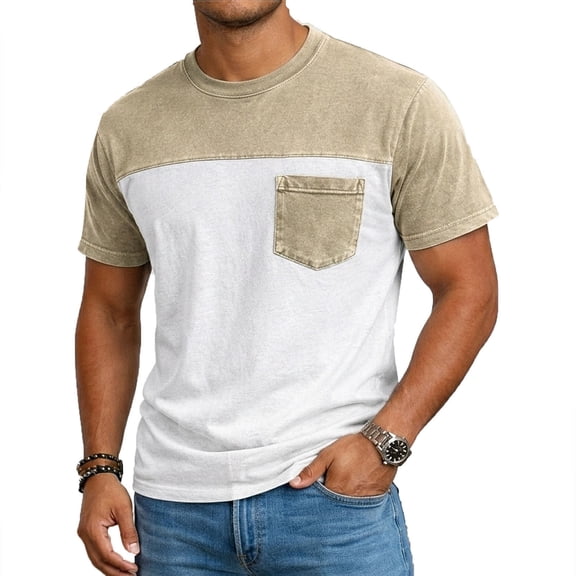 Casual Basic Top with Pocket