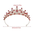 thumbnail image 3 of ZPAQI Delicate Rhinestones Crown Wedding Dress Accessories Shimmering Women Headwear, 3 of 15