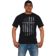 JH Design Group Men's Chevy Camaro Distressed American Flag T-Shirt