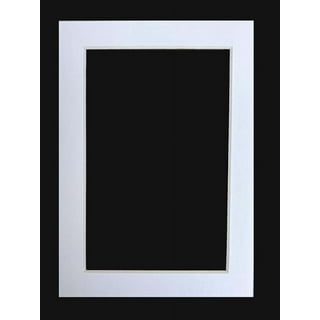 Single Designer 8x10 Mat w/5x7 Opening - White 