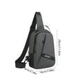 thumbnail image 3 of Crossbody Chest Bag Waterproof Sling Backpack Lightweight Multi Pocket Anti Splash Shoulder Bag Travel Sports Organizer For Hiking Camping Cycling Work Outdoor Daily Carry Use, 3 of 6