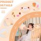 thumbnail image 2 of 8 inch Cute Deer Plush Stuffed Animal Cylindrical Body Pillow,Super Soft Cartoon Hugging Toy Gifts for Bedding, Kids Sleeping Kawaii Pillow, 2 of 3