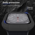 thumbnail image 6 of Elegant Choise Case for Apple Watch Series 8/7/6/5/4/SE 2 40/41mm Frame Hard PC Cover, Gray, 6 of 12
