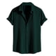 thumbnail image 1 of pstuiky Camisas de vestir de manga corta para hombre, Camisa informal de manga corta con solapa de color liso para hombre camisetas de hombre xxl, 1 of 4