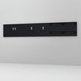 thumbnail image 3 of RST Brands Flow Wall 7 PC Plastic Linear Wall Shelf Storage Set in Black, 3 of 7
