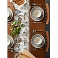thumbnail image 4 of Table Runner Dresser Scarf 13 x 60 Inch Home Sweet Home Country Star Barn Barrel Retro Wood Grain Table Runners Non-Slip Heat Kitchen Dining Table Decor for Indoor Outdoor Home Party Decoration, 4 of 7