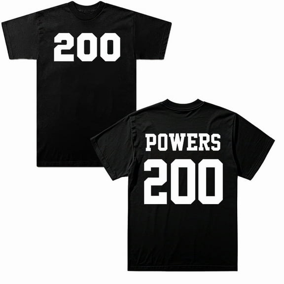 Chad Powers 200 T-shirt Summer Unisex Short-sleeved Fashion Y2K Casual Stylish Design Tee