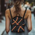 thumbnail image 4 of Eheartsgir Distressed Basketball Mini Backpack, Zipper Closure Polyester Waterproof Bag with Multiple Pockets, Adjustable Strap for Travel and Work, 4 of 8