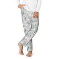 thumbnail image 2 of Pofeuu white Moose winter tree Print Teenagers' Pajama Pants, Soft Lounge Pajama Pants with big pockets for Men Plaid Pj Bottoms-Small, 2 of 6