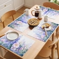 thumbnail image 5 of Colorful Lavender Placemats Set of 12, Spring Purple Pink Flower Floral Watercolor Non-Slip Place Mats Washable Table Mats for Kitchen Dining Table Decorations Indoor/Outdoor, 5 of 9